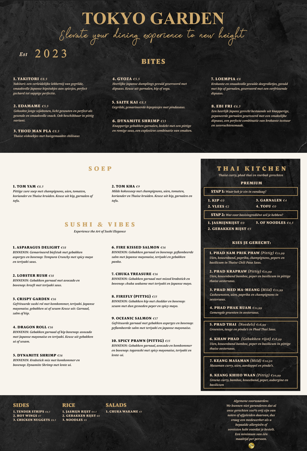 Tokyo Garden Menu Page 2